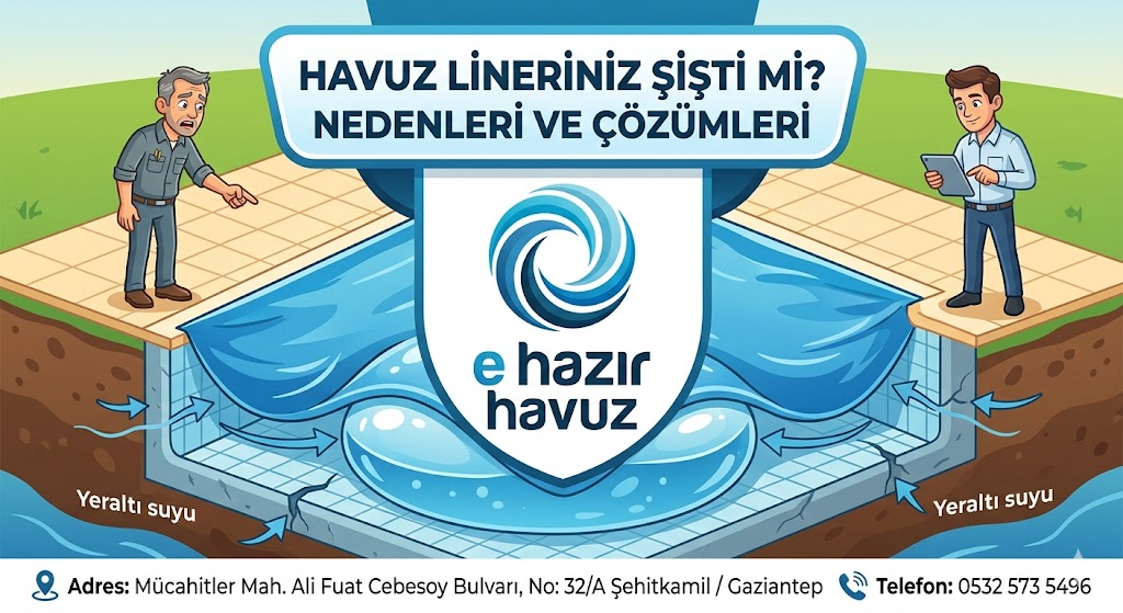 Havuz Linerleri Neden Şişer ve Altına Su Alır? Panel Havuz ve Hazır Havuz Sahipleri İçin Kesin Çözüm Rehberi